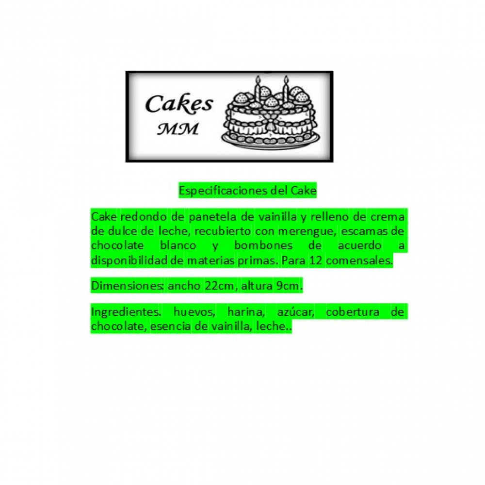 Cake 3 leche (12 personas) + helado de crema - Miniatura 3