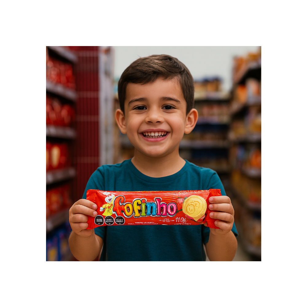 Galletas rellenas sabor fresa fofinho Ki-kakau (110 g / 3.88 oz) - Miniatura 4