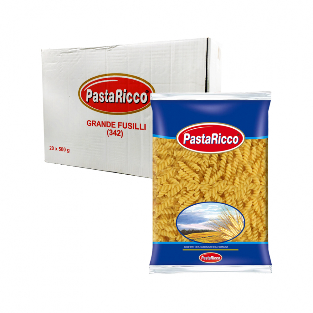 Pasta Rico Pastas cortas - grande fusilli - PastaRicco (20 x 500 g / 1.1 lb ...