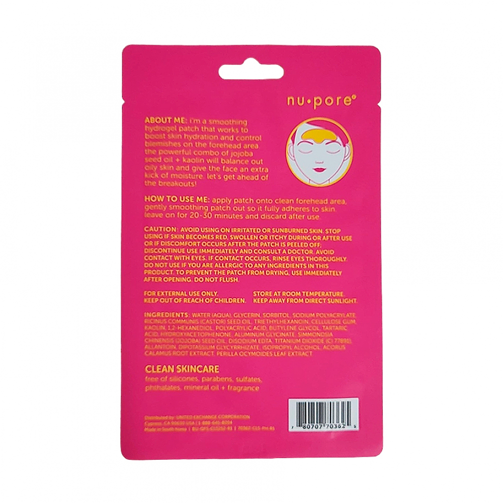 Parche de hidrogel, suavizante para la frente. 6.3 cm x 15.5 cm - Miniatura 2