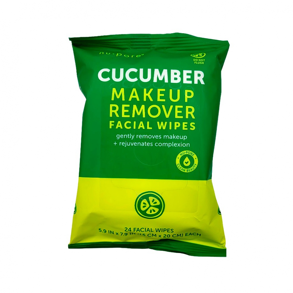Toallitas faciales desmaquillantes de pepino (24 U) - Imagen 1
