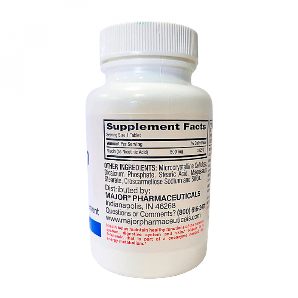 Niacina 500 mg Major (100 tabletas) - Miniatura 2