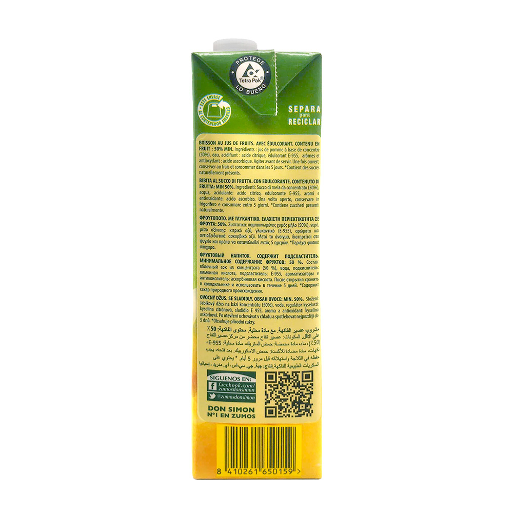 Jugo de manzana Don Simon (1 L) - Miniatura 2