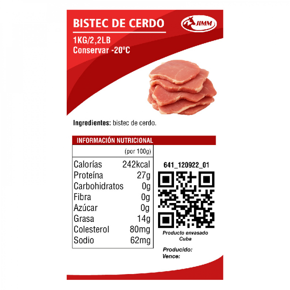 Bistec de cerdo Jimm (1 kg / 2.2 lb) - Miniatura 4