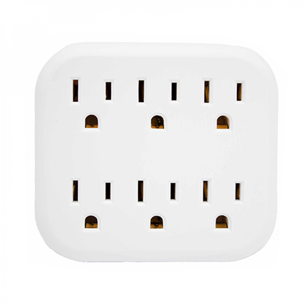 Adaptador de 6 vías para enchufe - tomacorriente - 125 V Troen - Miniatura 3