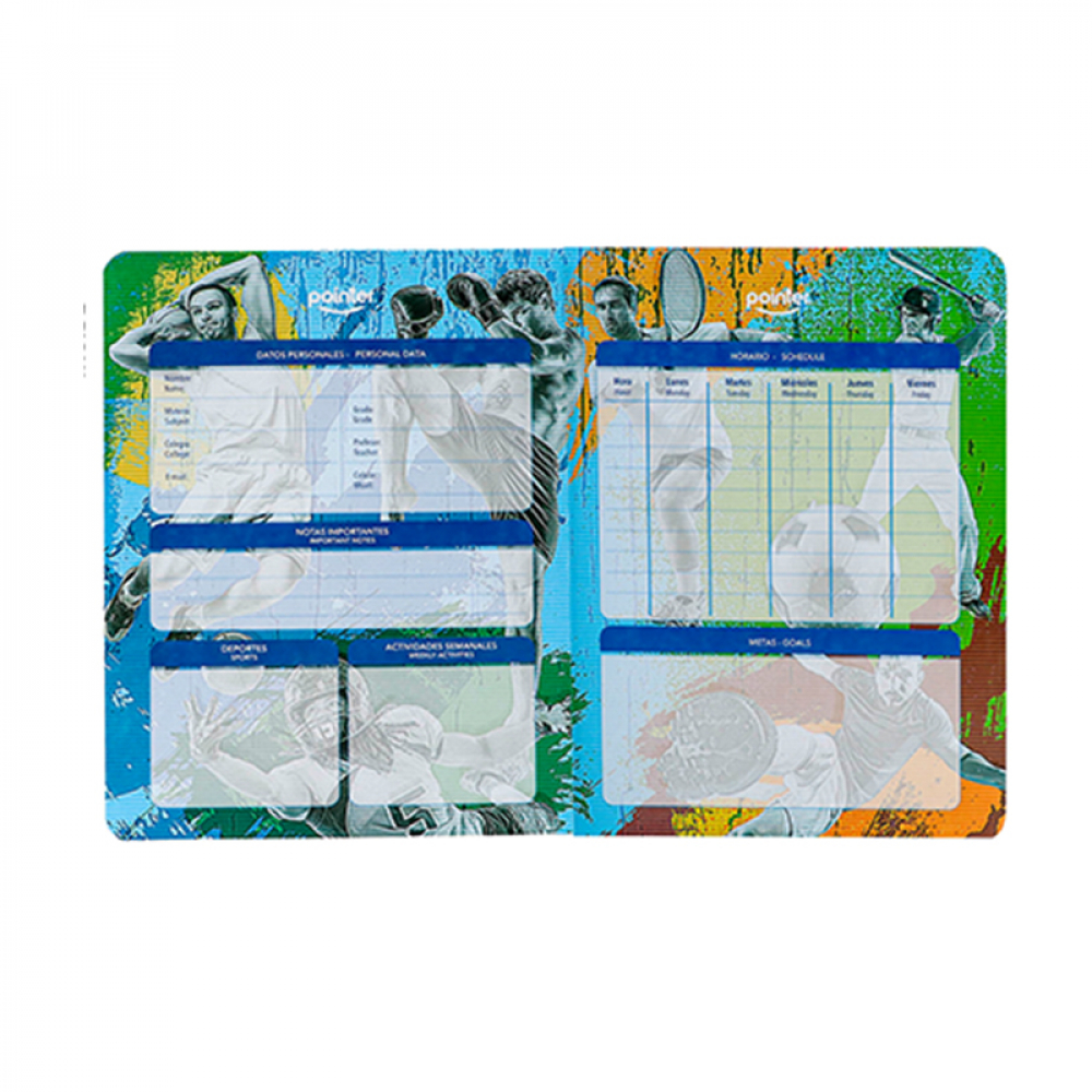 Cuaderno - libreta rayada - de raya ancha cosido Pointer - Miniatura 3