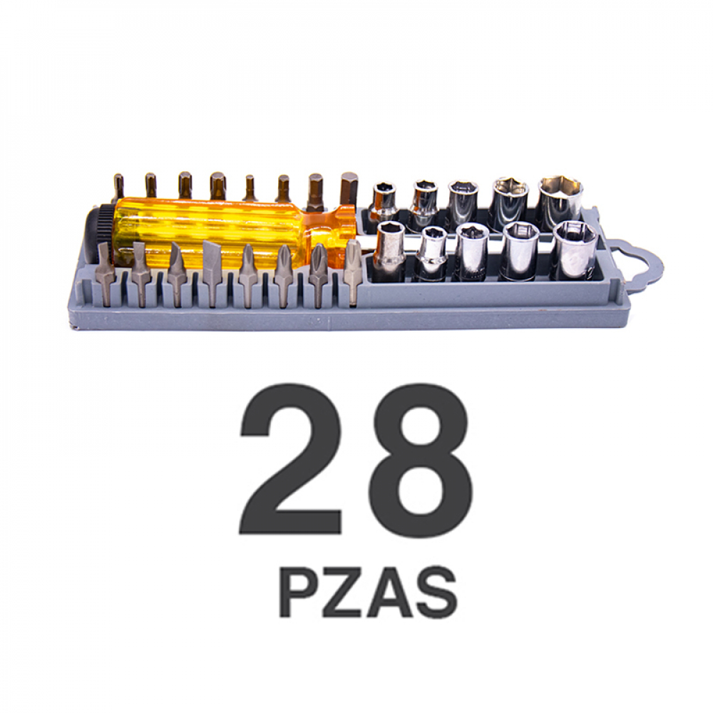 Set de 28 piezas de destornilladores- atornilladores- y cubos Security - Miniatura 2