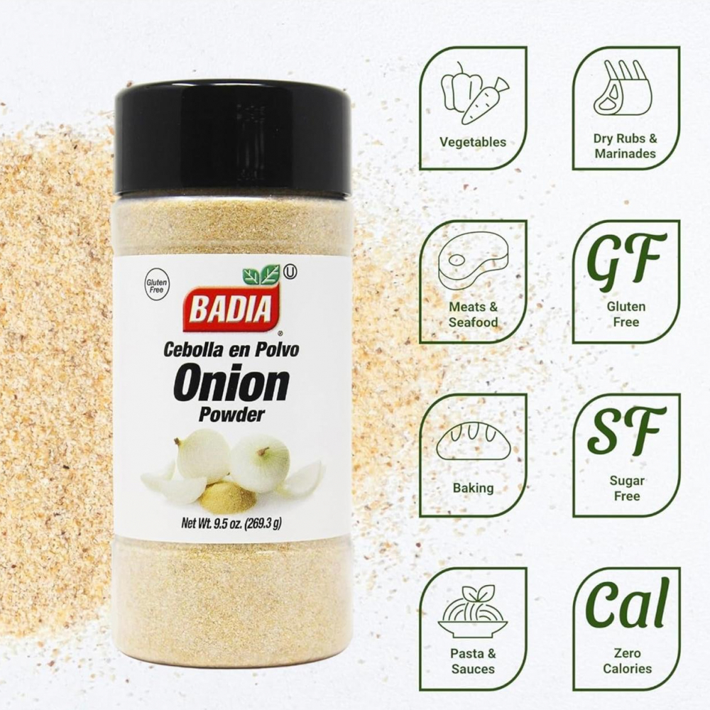 Sal de cebolla Badia (127.6 g / 4.5 oz) - Miniatura 2