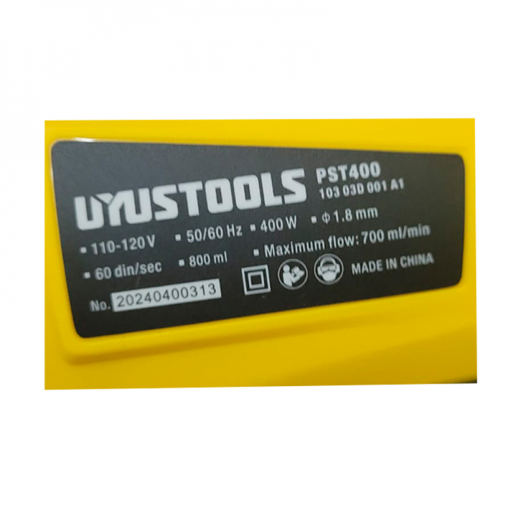 Pistola para pintar eléctrica 400 W 800 ml Uyustools PST400 - Miniatura 3