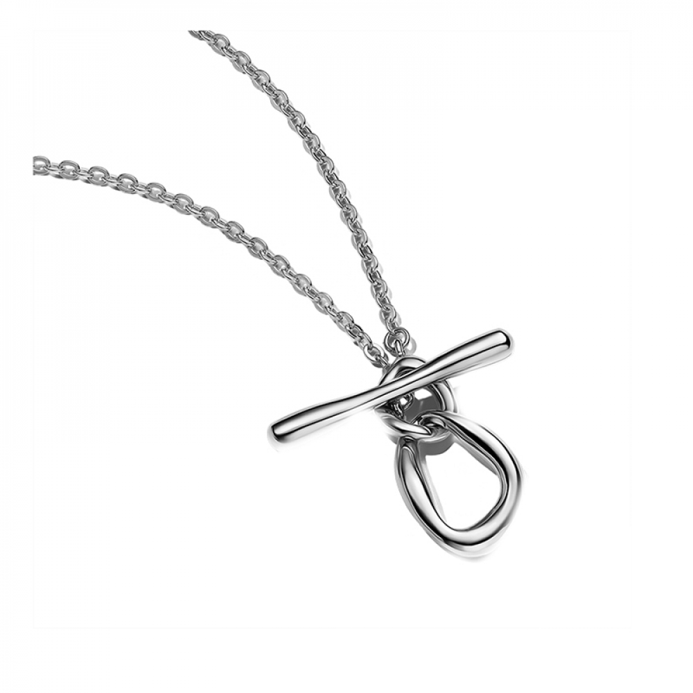 T Bar Pandora Circle Heart Necklace Pandora Style Silver Necklace