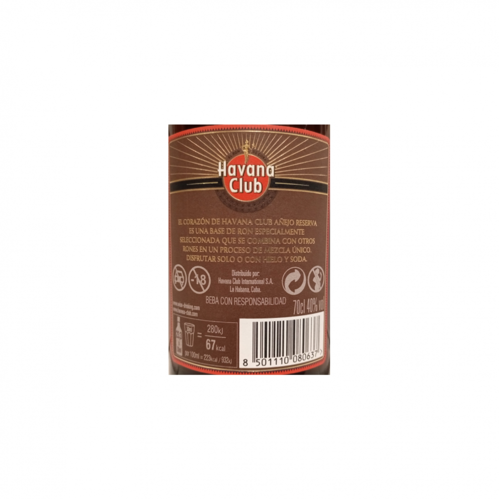 Ron añejo reserva Havana Club (700 ml) - Miniatura 3