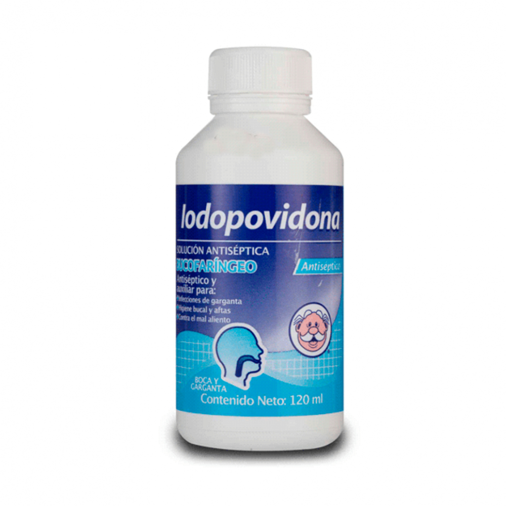 Iodopovidona bucofaríngeo solución antiséptica Doctor Simi (120 ml