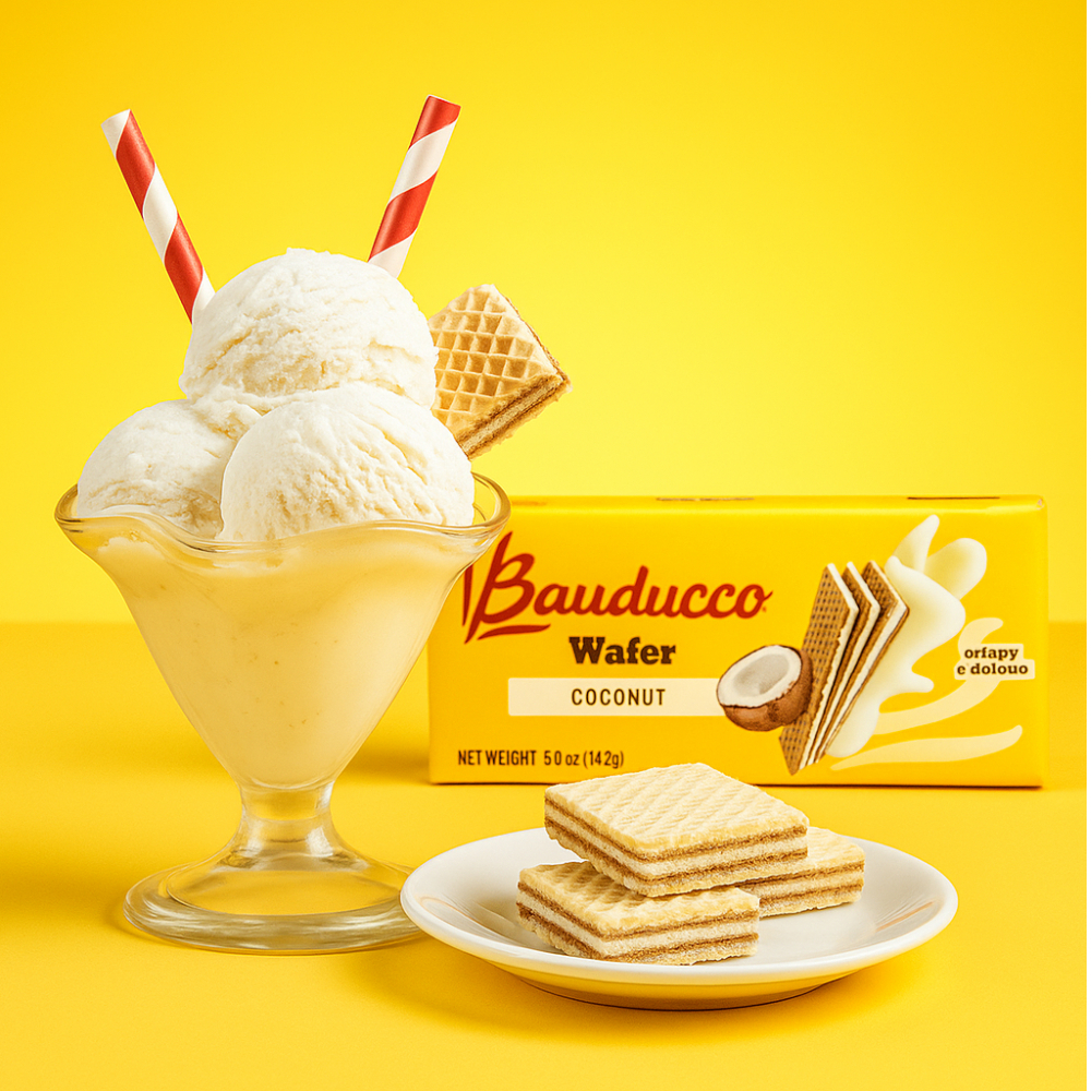 Sorbetos rellenos con crema sabor a coco Bauducco (142 g / 5 oz) - Miniatura 2