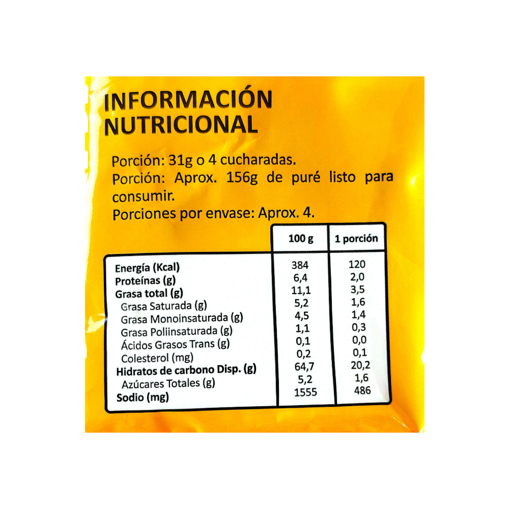 Pure de papas Fórmula Completa Macro Food (125 g / 4.4 oz) - Miniatura 3