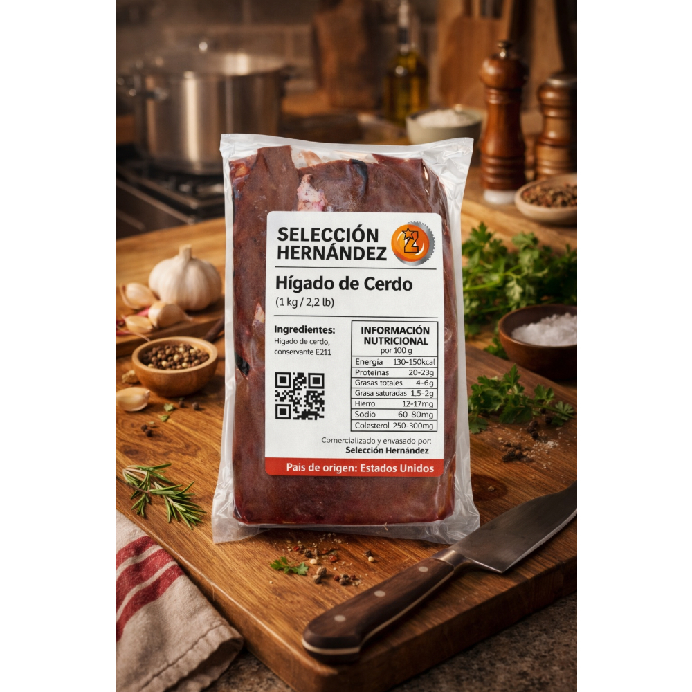 Hígado de cerdo Selección Hernández (1 kg / 2.2 lb) - Miniatura 4