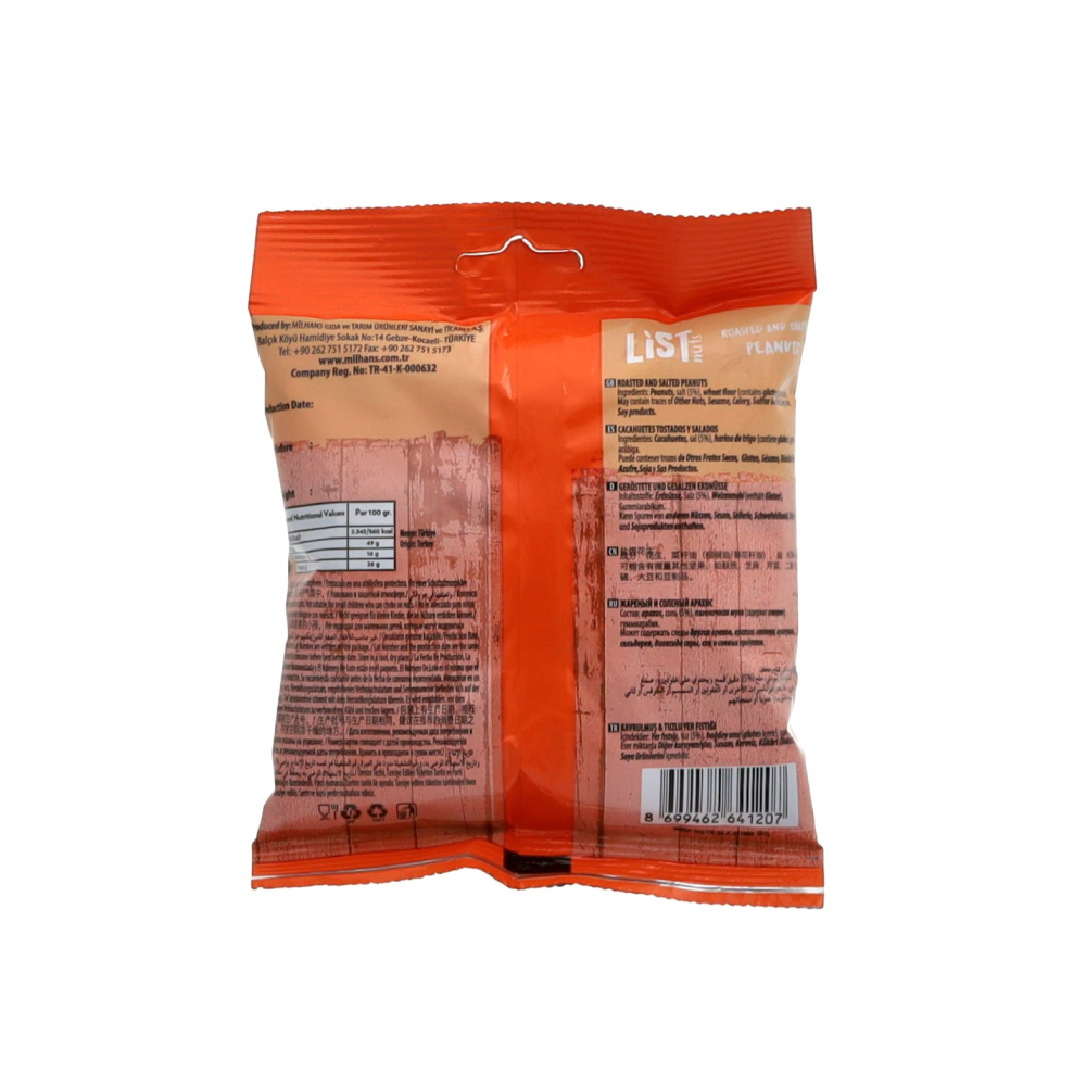 Maní tostado y salado List Nuts (150 g / 5.29 oz) - Miniatura 2