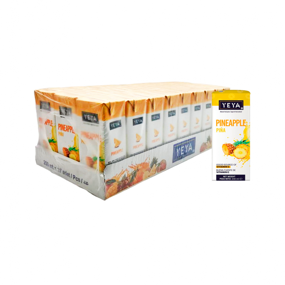 Bebida saborizada sabor piña Yeya (27 x 200 ml) | Supermarket23 es una ...
