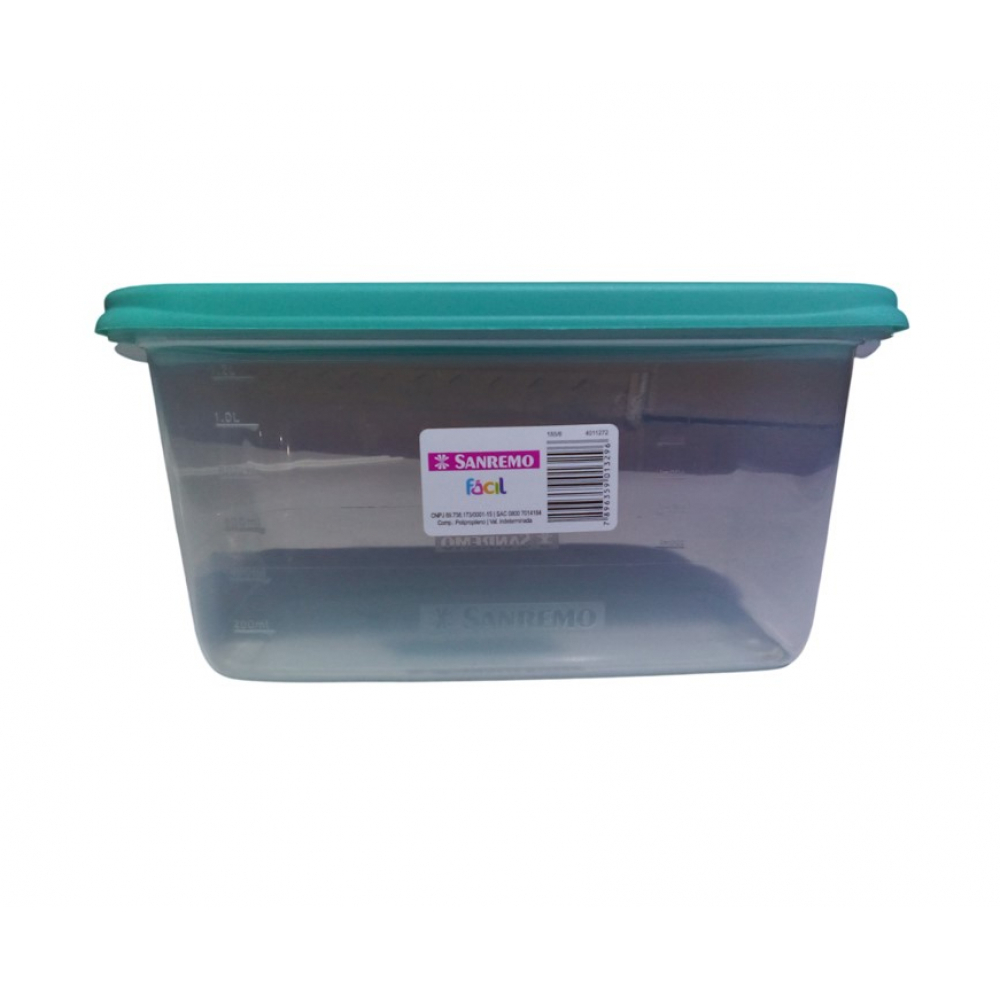 Contenedor rectangular plàstico Sanremo (1,4 L) - Miniatura 2