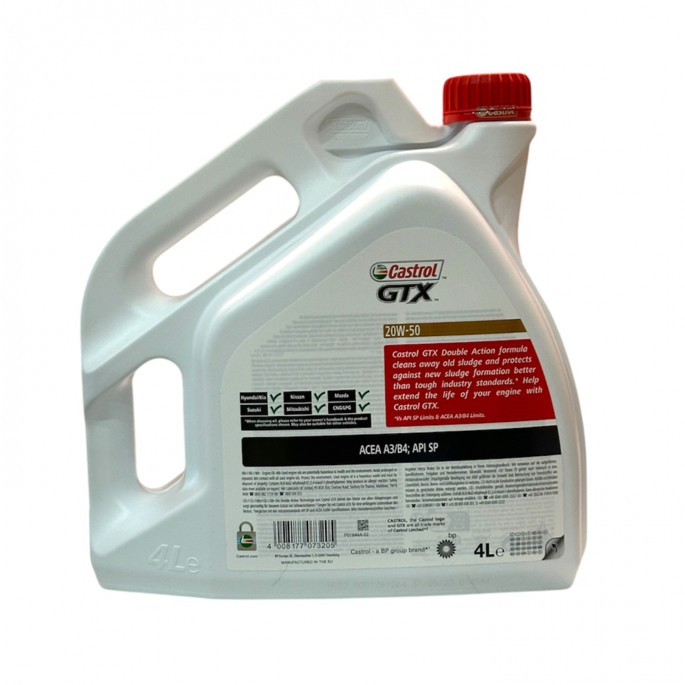 Aceite de motor Castrol GTX 20W-50 (4 L) - Miniatura 2