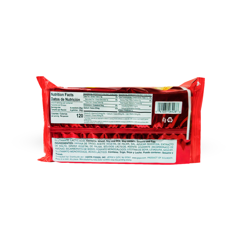 Galletas saladas tradicionales Saltines Goya (220 g / 7.76 oz) - Miniatura 2