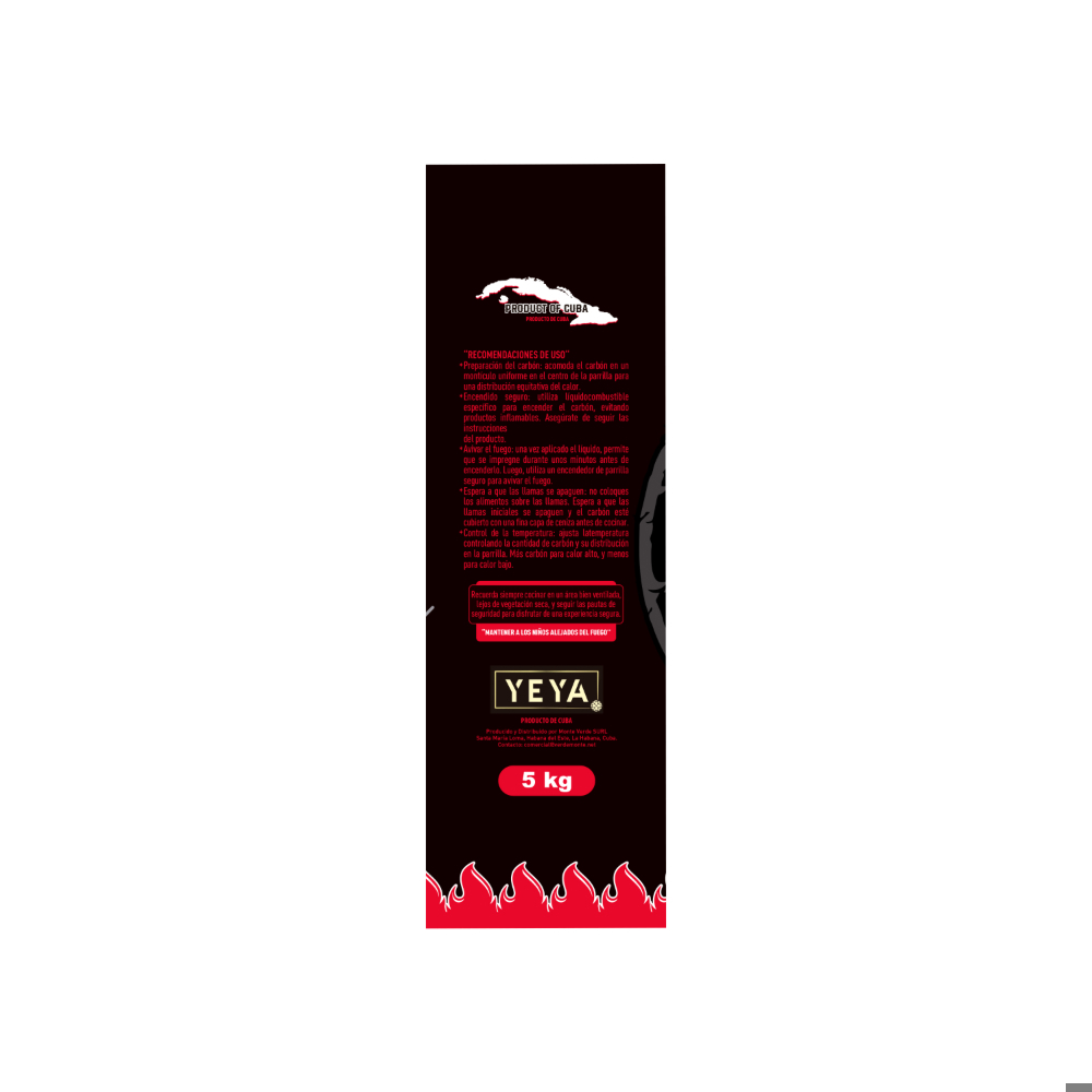 Carbón vegetal de marabú YEYA (5 kg / 11.02 lb) - Miniatura 3
