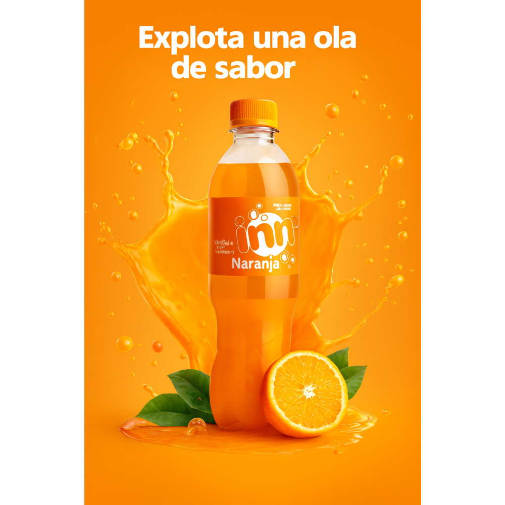Refresco gaseado sabor naranja Inn (400 ml) - Miniatura 4