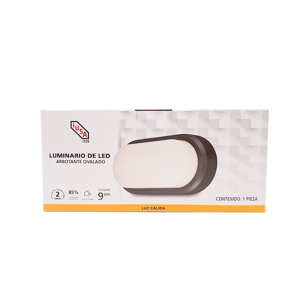 Luminario LED arbotante ovalado Iusa - Miniatura 2