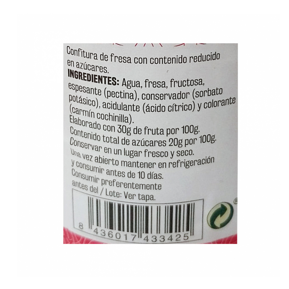 Confitura de fresa light Vima Foods (310 g / 10.93 oz) - Miniatura 2