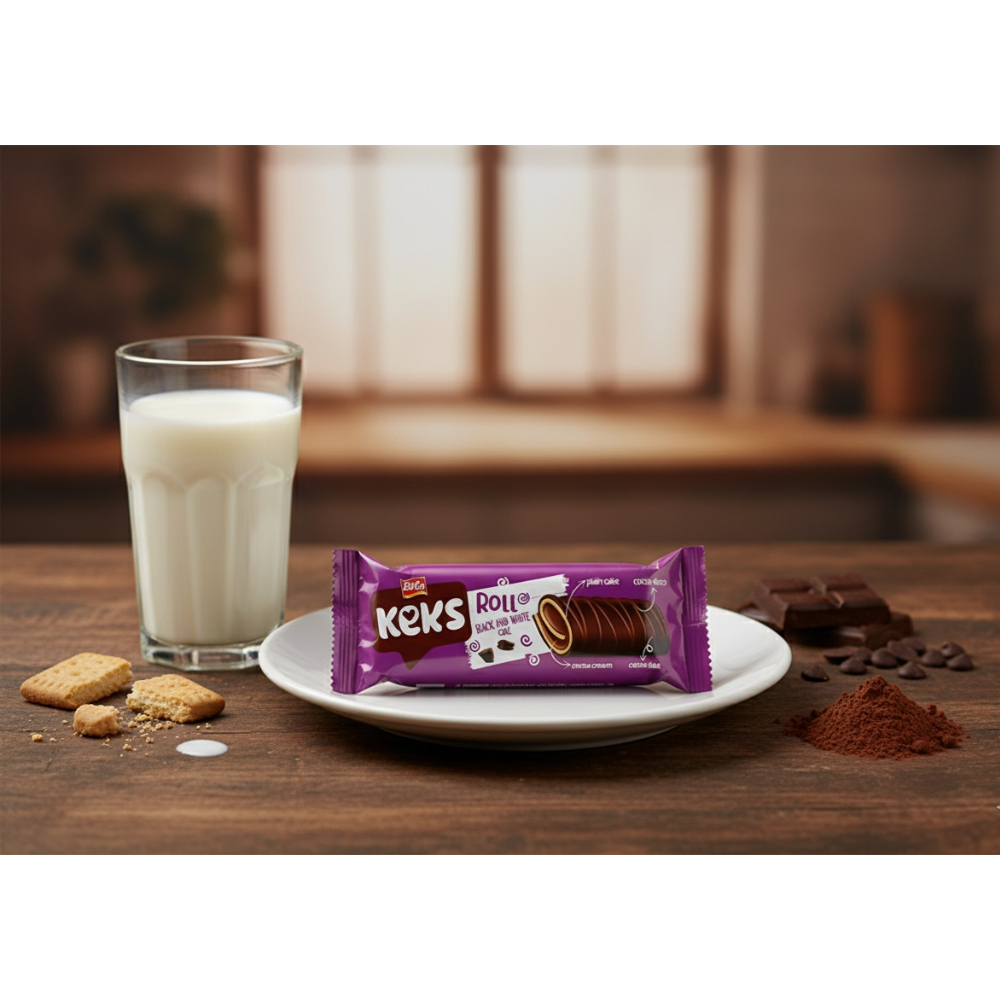 Pastelito enrollado con crema de cacao Keks Bifa (55 g / 1.94 oz) - Miniatura 4