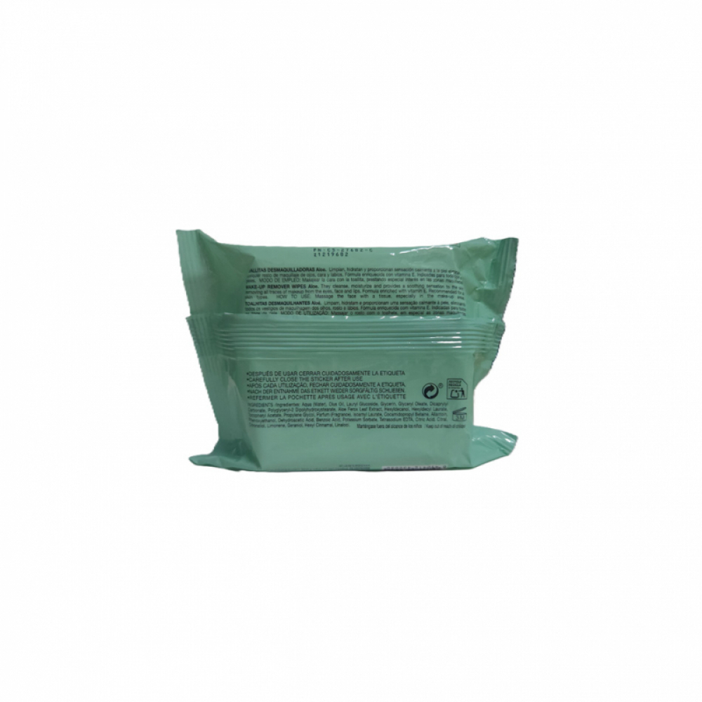Toallitas húmedas desmaquilladoras aloe & vit E Babaria (4 x 25 U) - Miniatura 3
