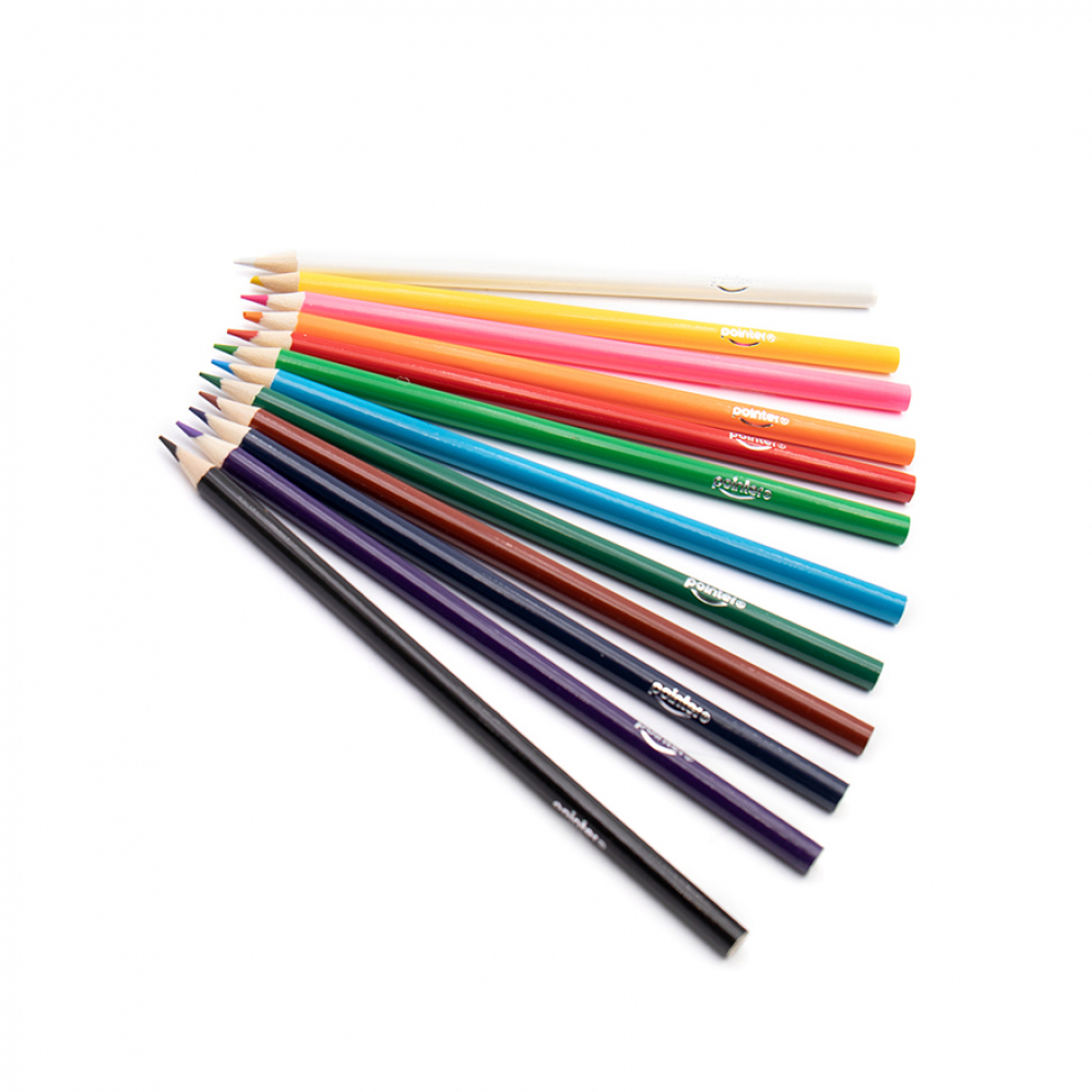 Juego de 12 lápices de colores largos Pointer - Miniatura 4