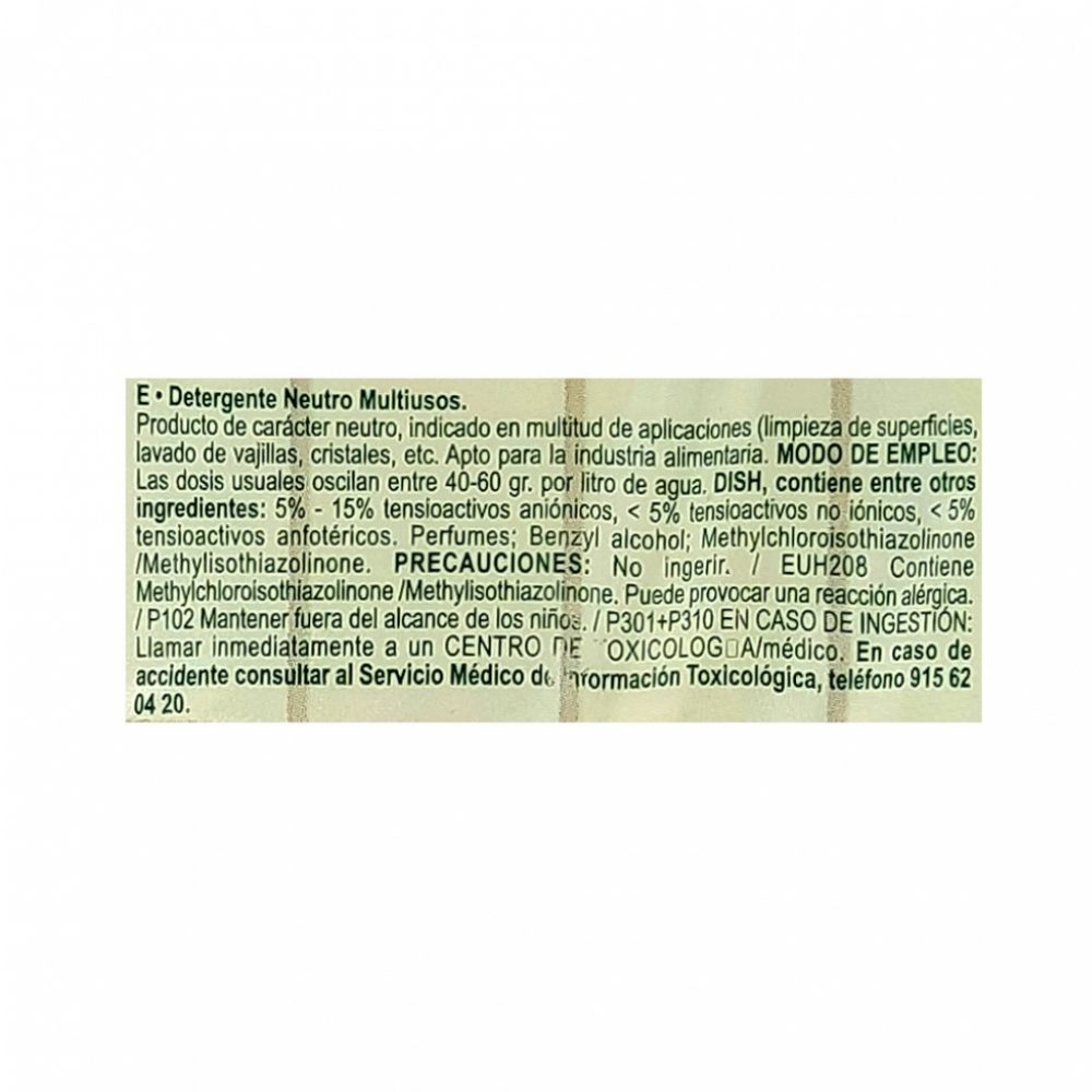 Detergente neutro multiusos Dish (1.5 L) - Miniatura 2