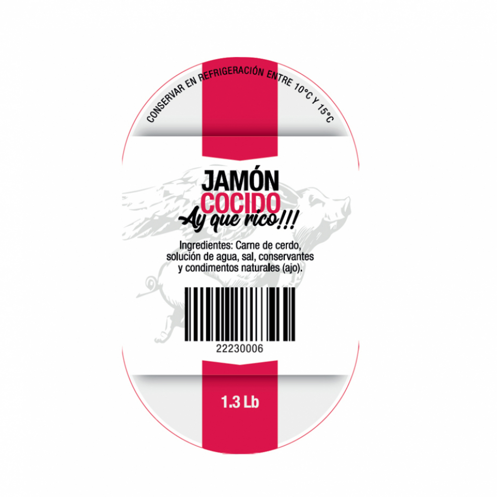 Jamón cocido Ay Que Rico (590 g / 1.3 lb) - Miniatura 2