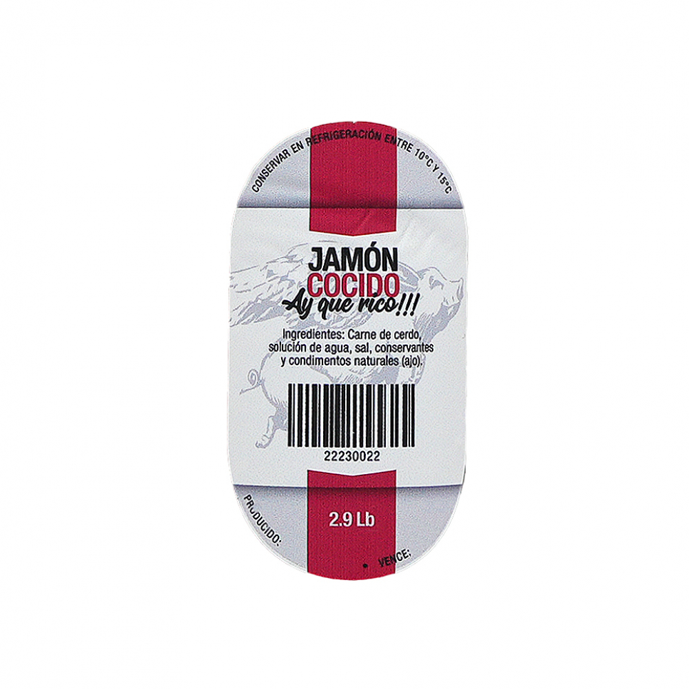 Jamón cocido Ay que rico (1.32 kg / 2.9 lb) - Miniatura 2