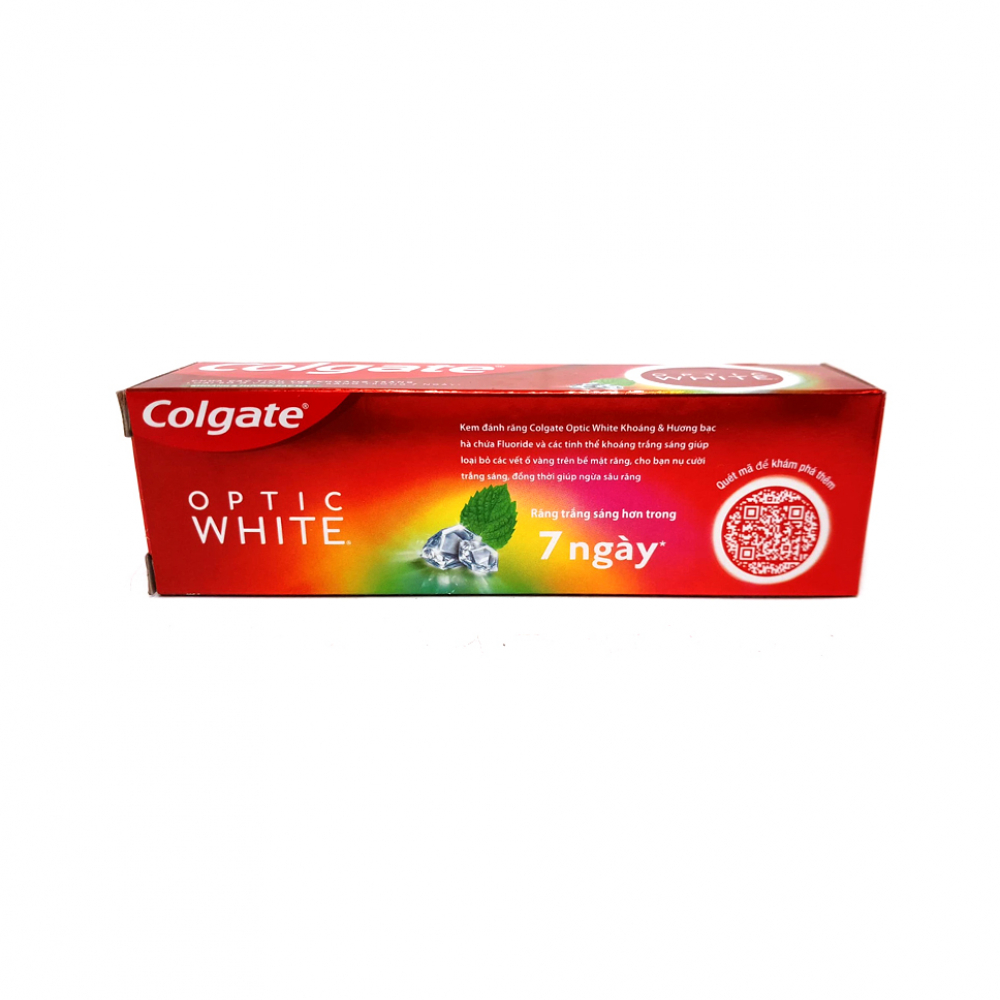 Pasta dental sabor a menta Mint Plus Mineral Optic White Colgate (100 g / 3.52 oz) - Miniatura 2