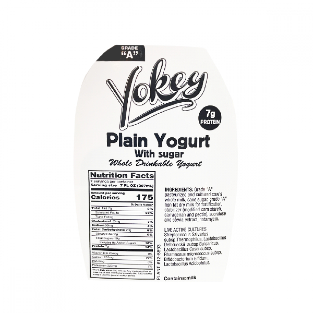 Yogurt natural con azúcar y probióticos Yokey (1.54 L) - Miniatura 2