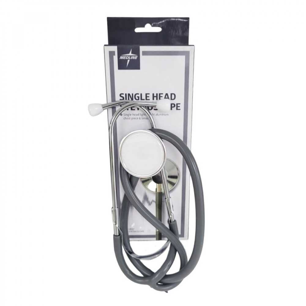 Estetoscopio de un solo cabezal. Gris - Miniatura 2