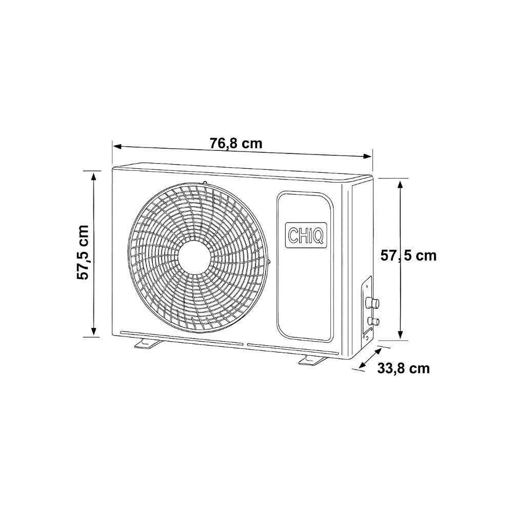 Aire acondicionado tipo split de 1 tonelada Chiq CQASO12C2W - Miniatura 2