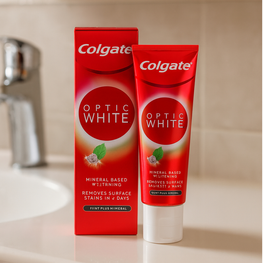 Pasta dental sabor a menta Mint Plus Mineral Optic White Colgate (100 g / 3.52 oz) - Miniatura 4