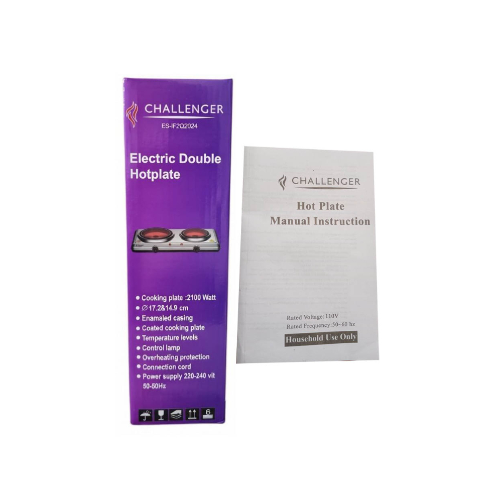 Cocina inflarrojo doble de 2100W Challenger ES-IF2Q2024 - Miniatura 3