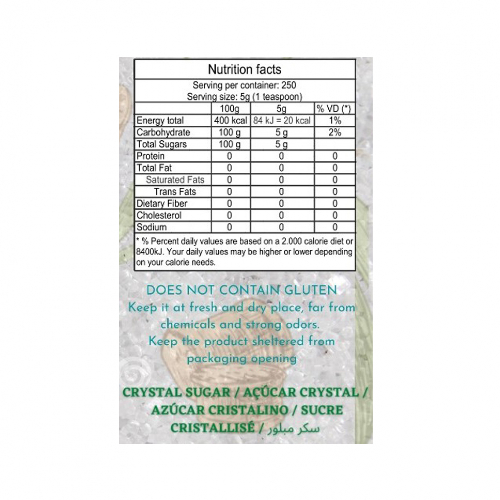 Azúcar blanca cristalino Energy (10 x 1 kg / 2.2 lb) - Miniatura 3