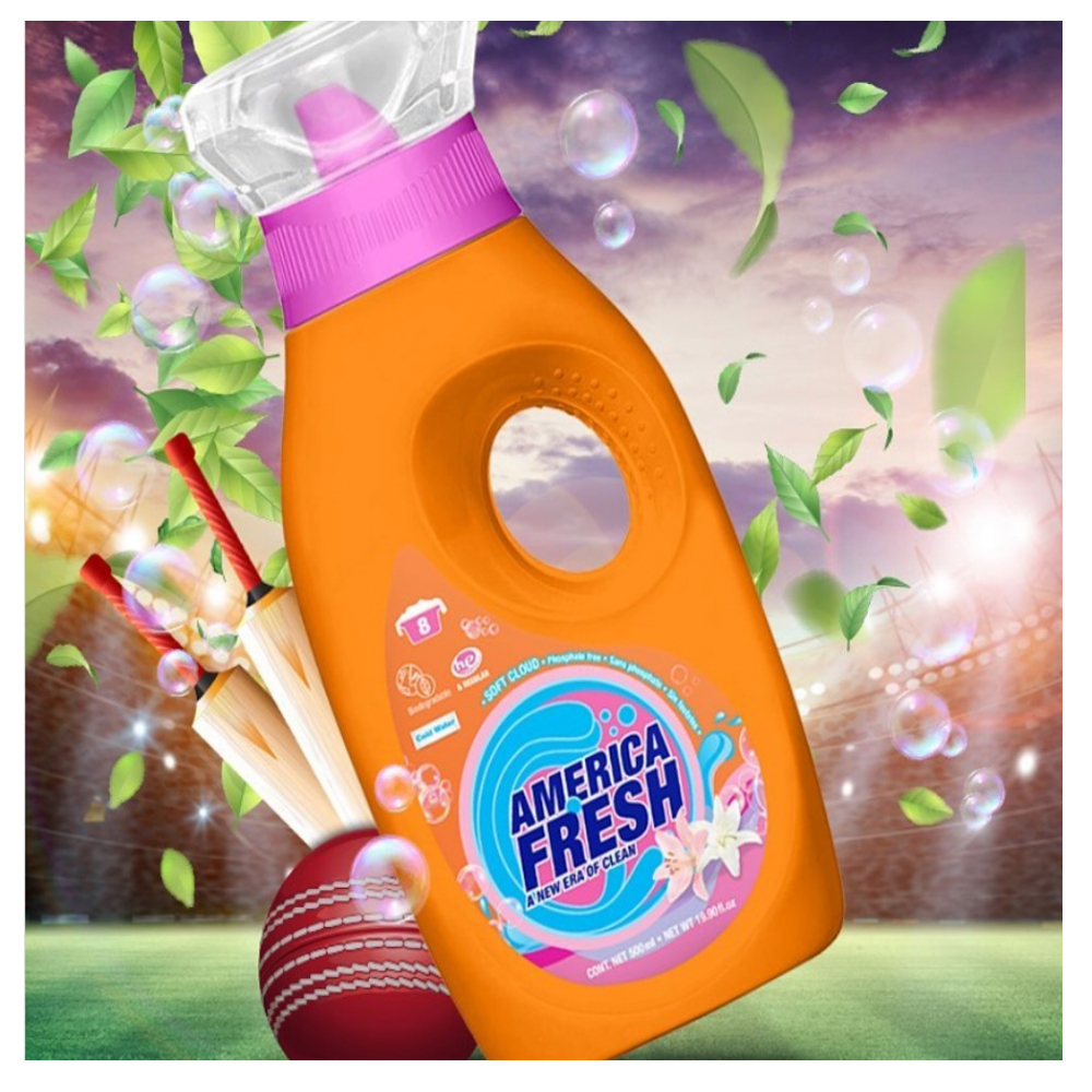 Detergente líquido nube suave America Fresh (500 ml) - Miniatura 4