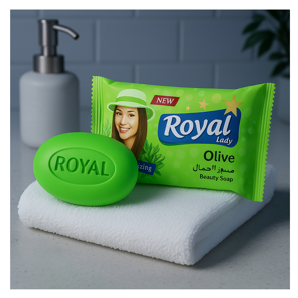 Jabón de tocador con aroma a oliva Royal Lady (16 x 80 g / 2.82 oz) - Miniatura 4