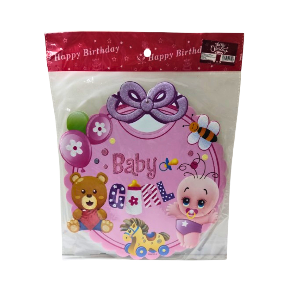 Colgante rosado para decorar la fiesta de la bebé Gutza - Miniatura 2