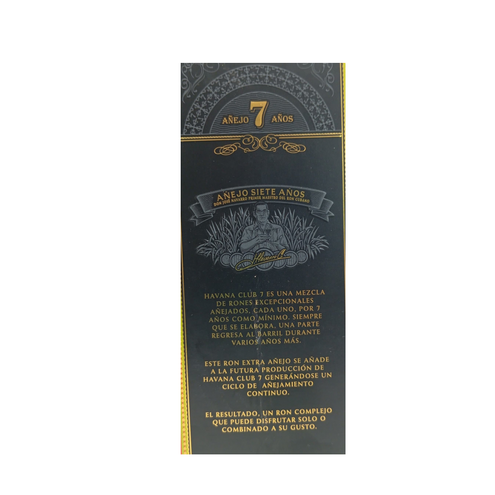 Botella de ron Añejo 7 Años 40 % vol Havana Club (700 ml) - Miniatura 3
