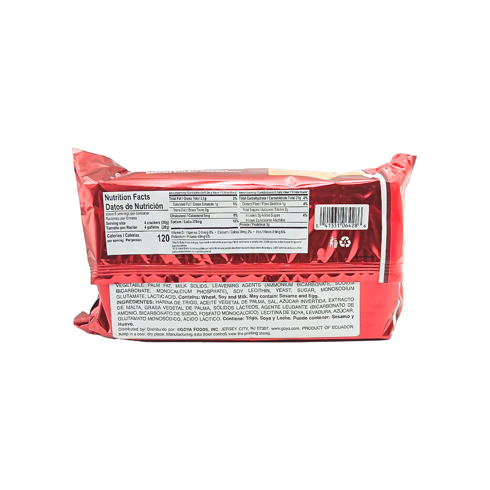 Galletas saladas tradicionales Saltines Goya (220 g / 7.76 oz) - Miniatura 2