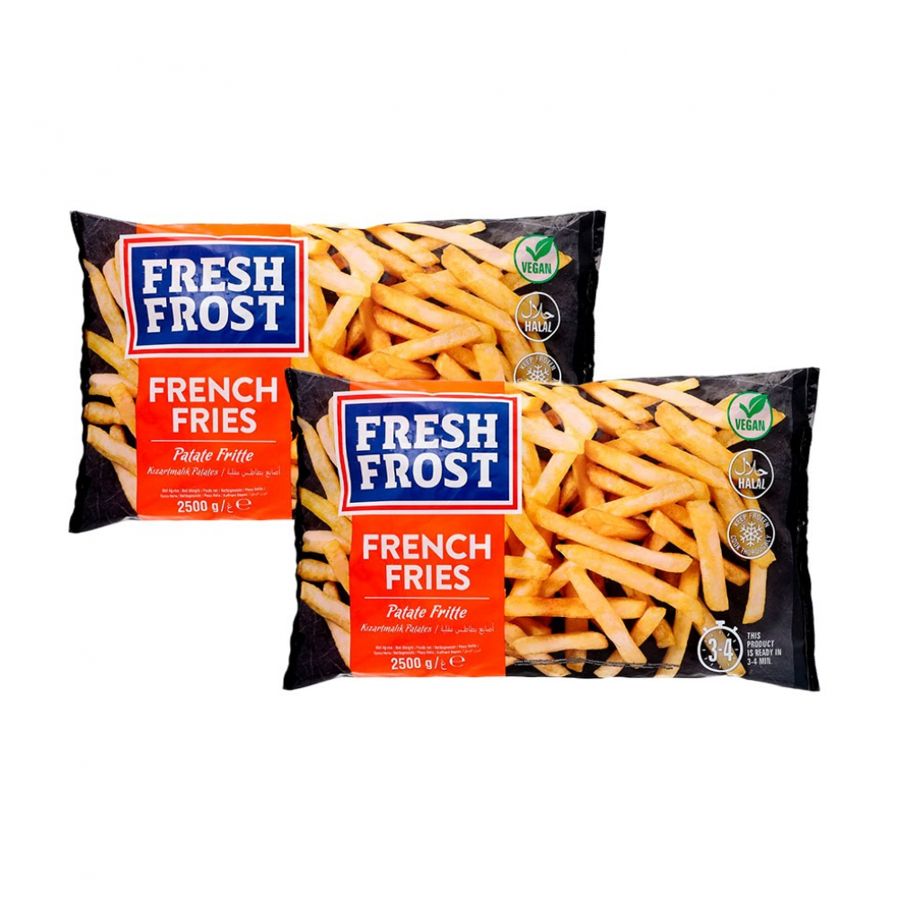 Papas pre-fritas Fresh Frost (2 x kg 5,5 lb) Tienda en