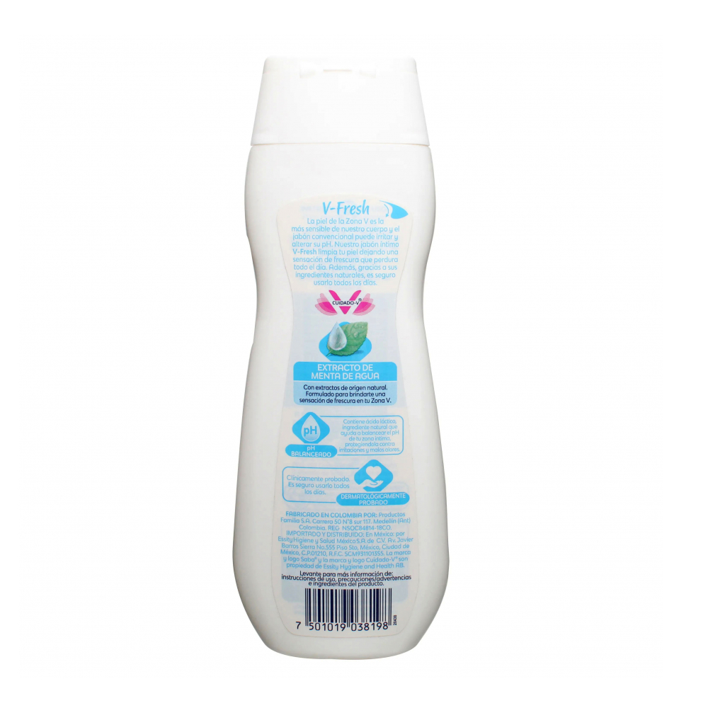 Jabón íntimo menta de agua V-Fresh Saba Diarios (200 ml) - Miniatura 2