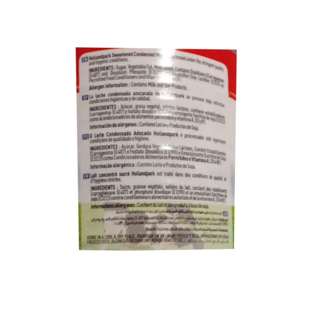 Leche condensada azucarada HollandPark (390 g / 14 oz) - Miniatura 2