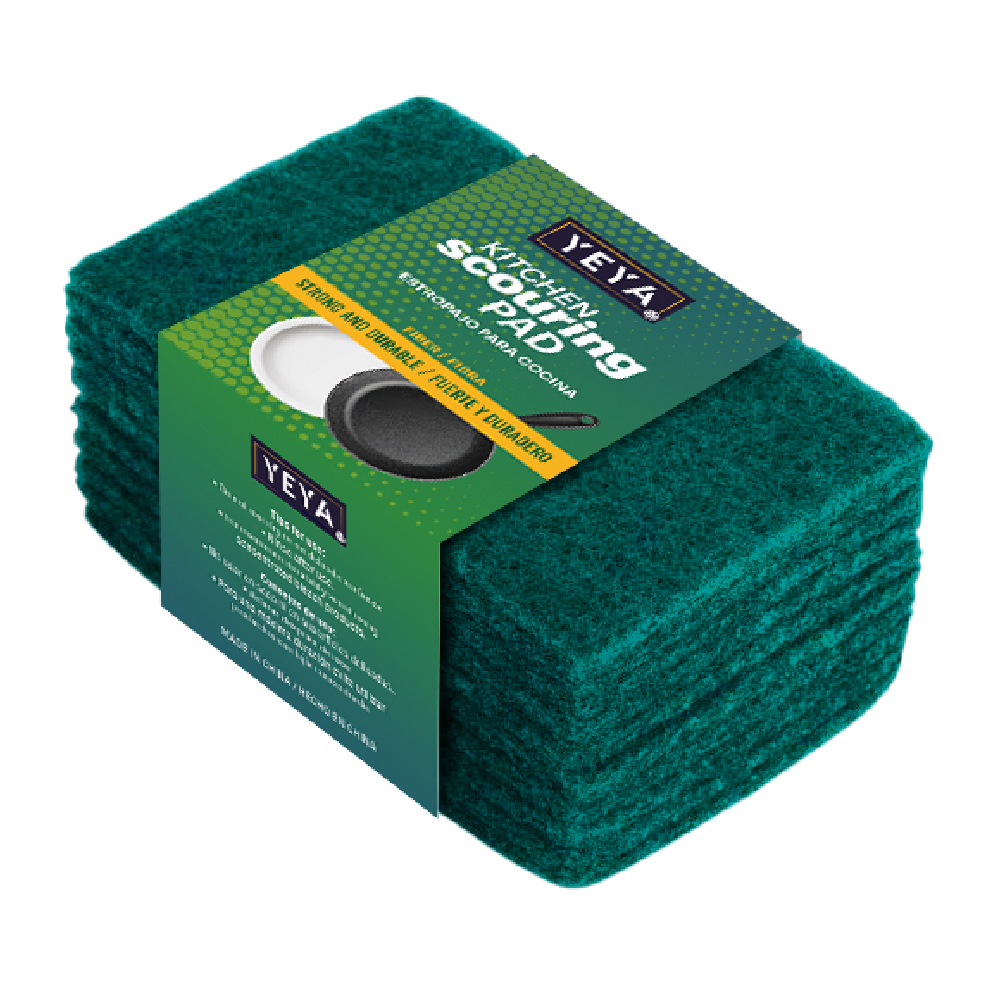 Estropajo de fibra para cocina YEYA (10 U) - Miniatura 2